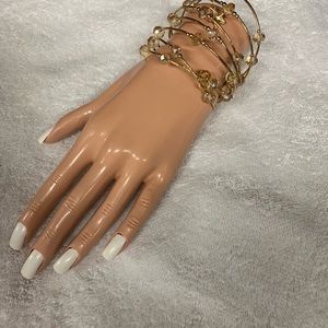 14k Plated gold cristal bracelet